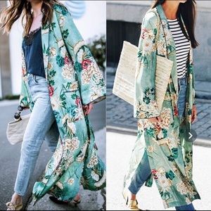 Floral Silk Kimono Jacket
